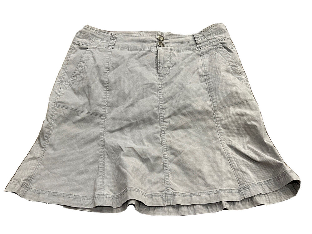 Mountain Hardwear Womens Gray Hiking Outdoors Pockets Skirt Size 4 OL5207